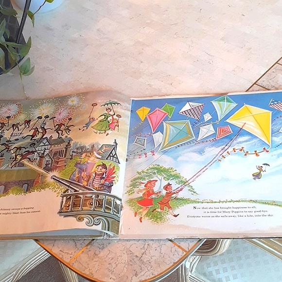 Walt Disney vintage 1964 Mary Poppins storybook /33 1/2 vinyl record - Picture 11 of 16